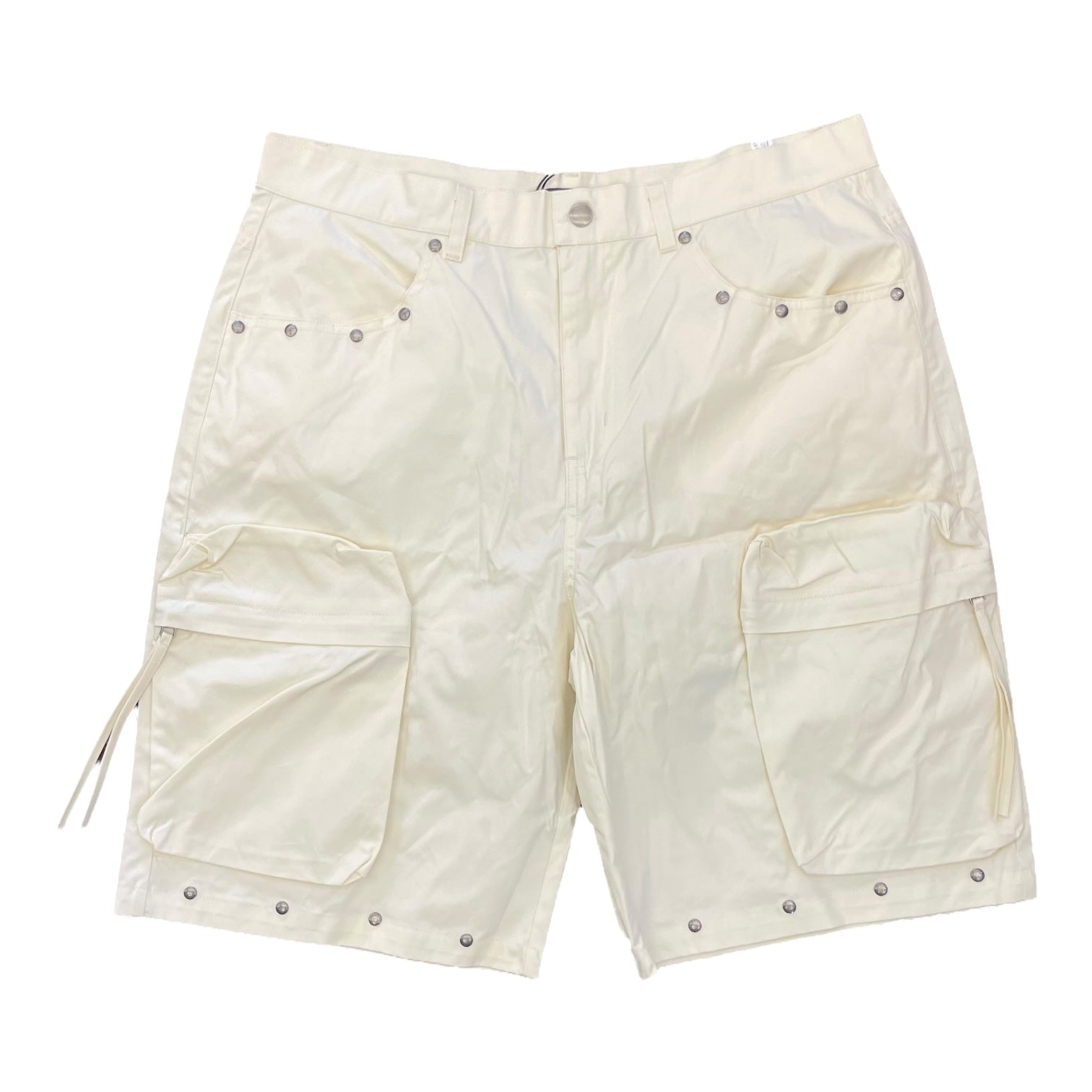 ROKU STUDIO: Studded Twill Cargo Shorts RK3481727